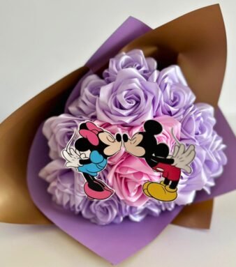 Buchet Flori Satin Mickey&Minnie