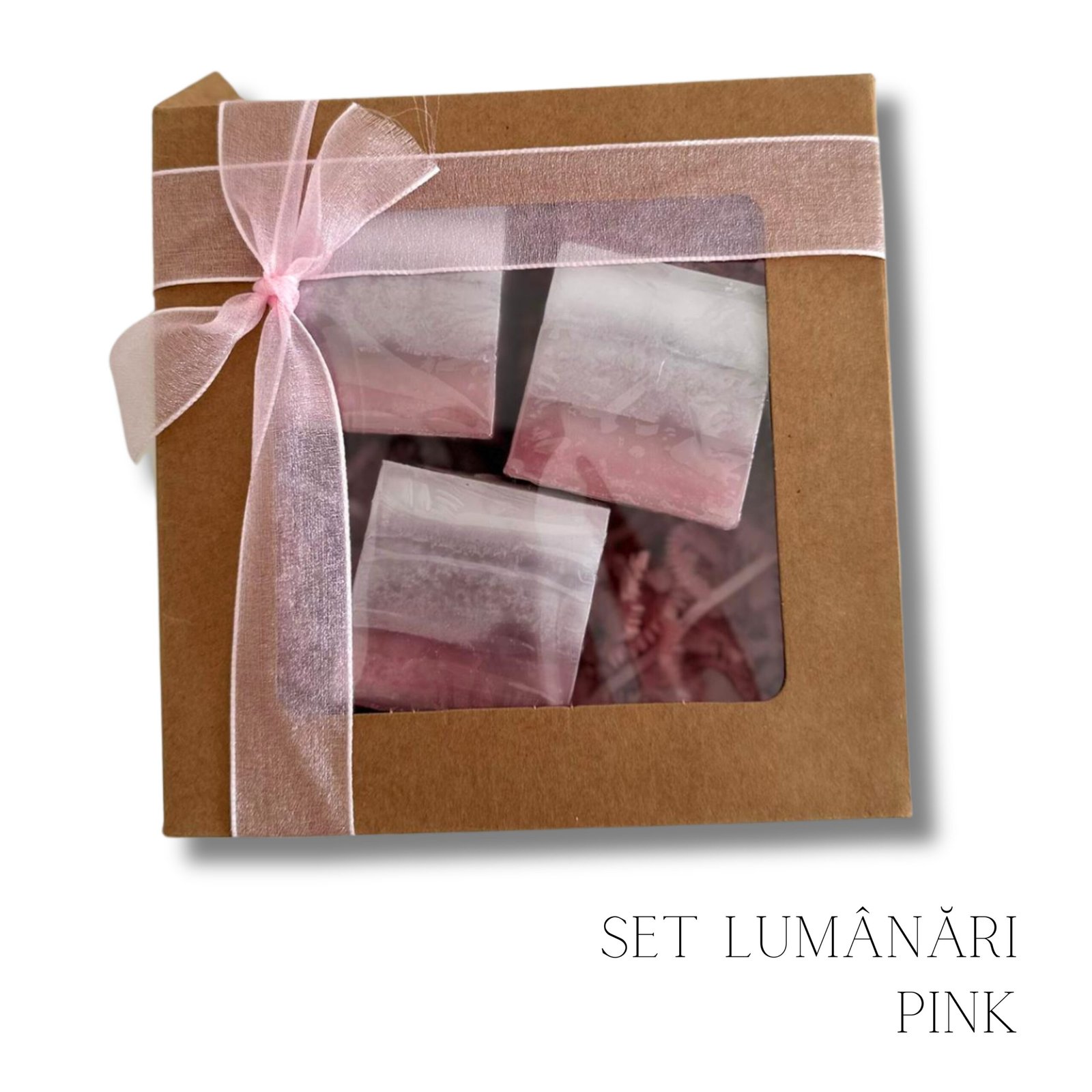 Set 3 lumânări parfumate PINK