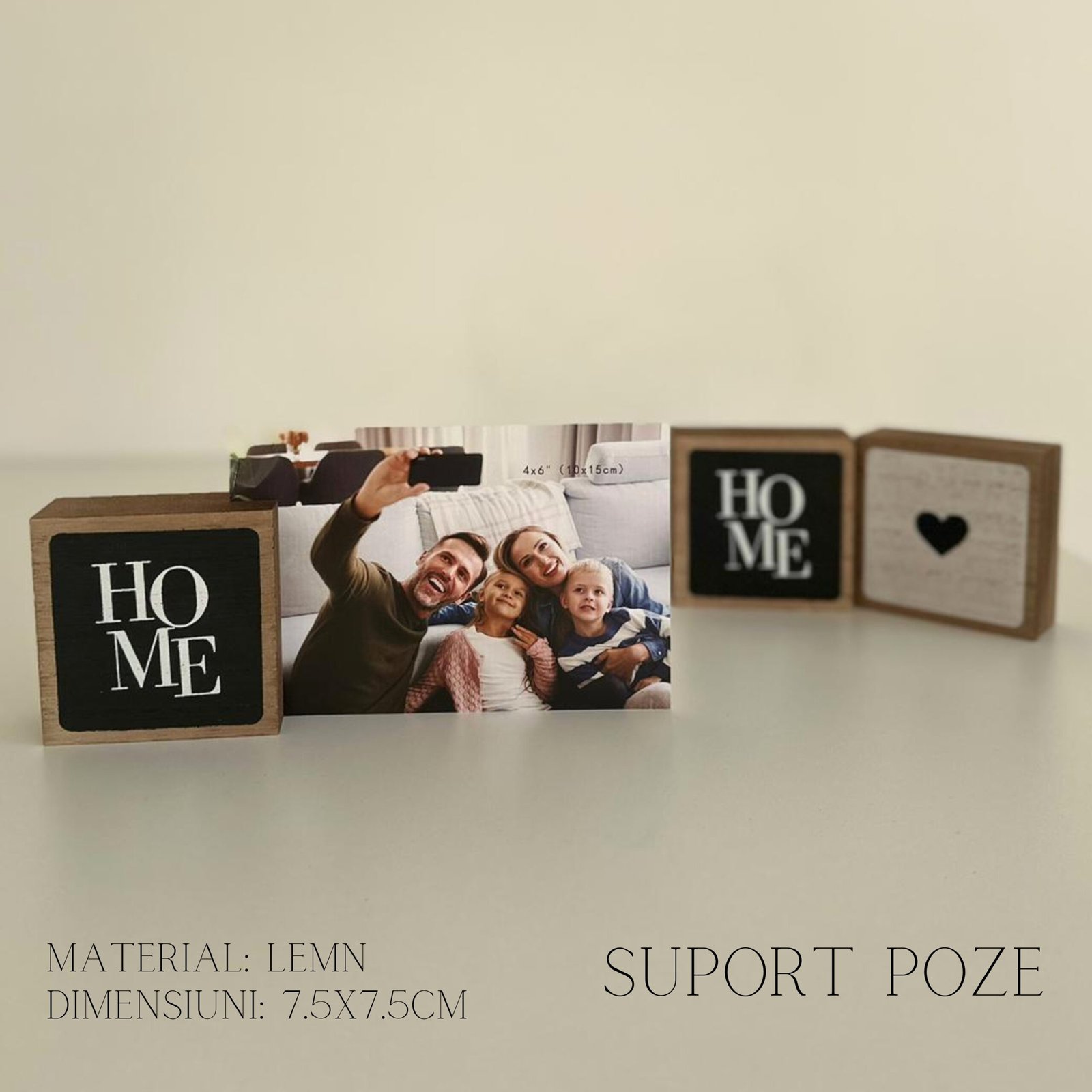 Suport poze "Home" personalizat cu poză